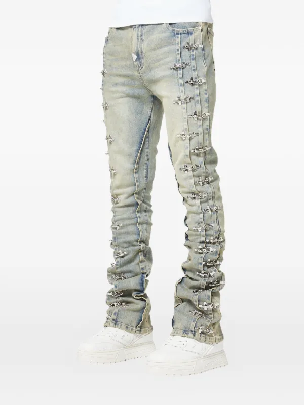 GUAPI Aviation Clasp Jeans | Blue | FARFETCH