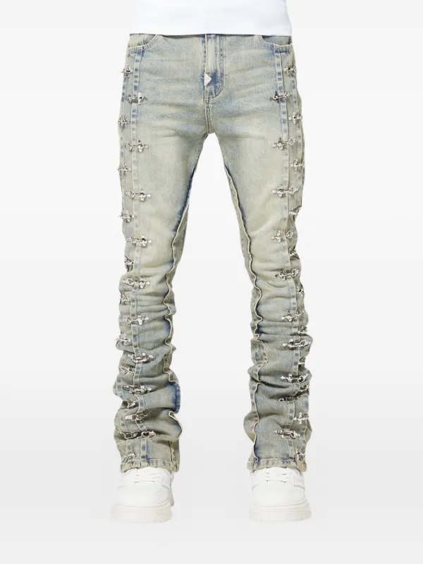GUAPI Aviation Clasp Jeans | Blue | FARFETCH GE
