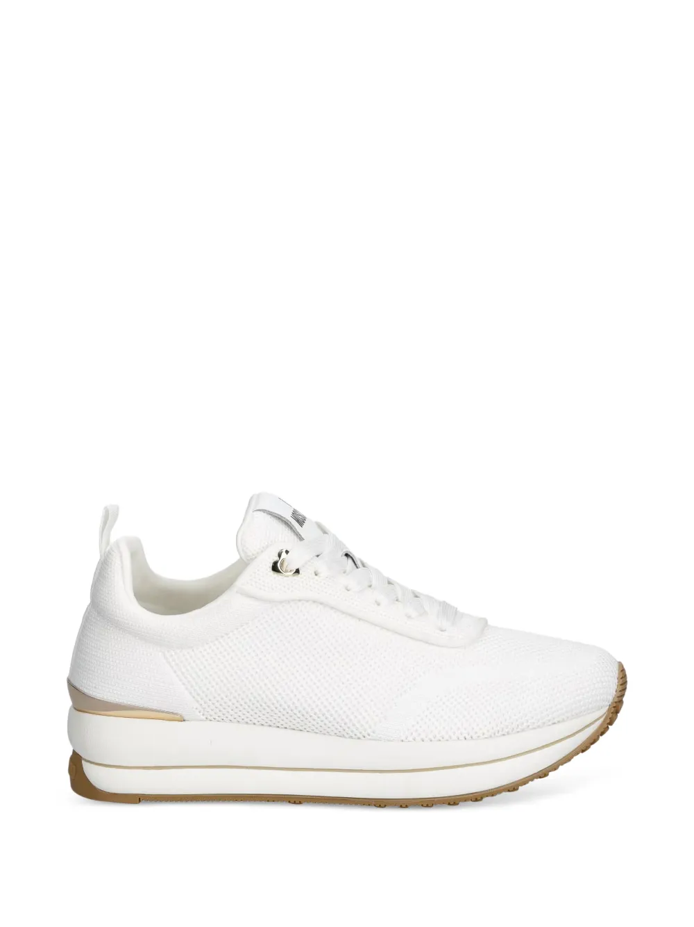 Love Moschino logo-patch platform sneakers Wit
