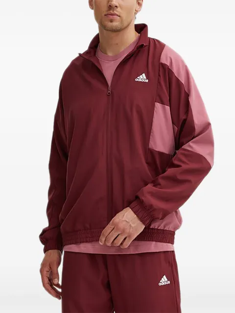 adidas colour-block zip-up jacket