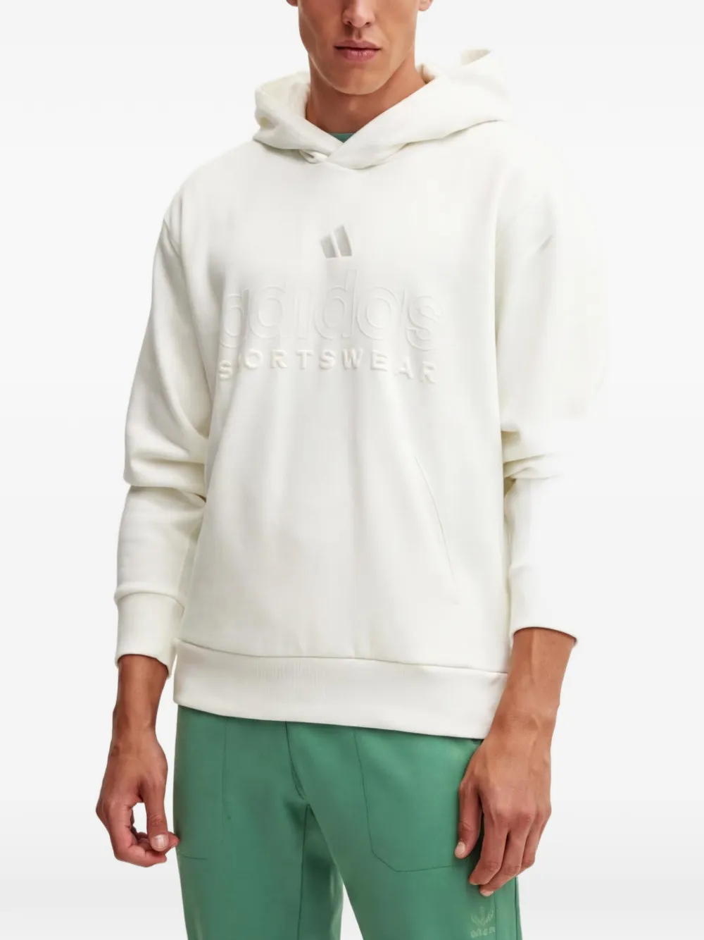 adidas Felpa con cappuccio e logo goffrato - Toni neutri