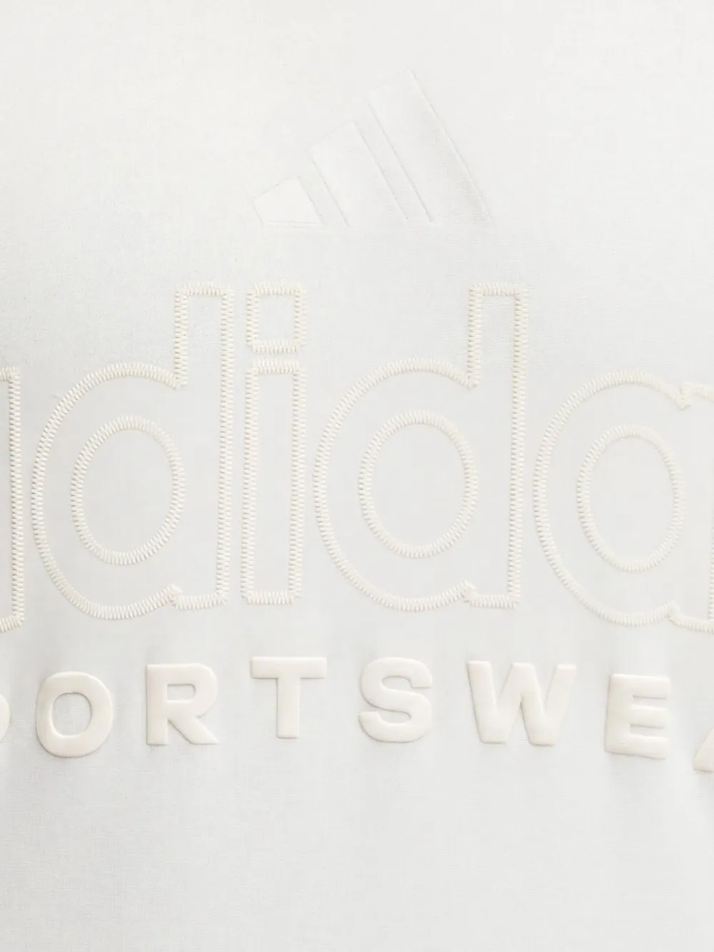 adidas Hoodie met logo-reliëf Beige