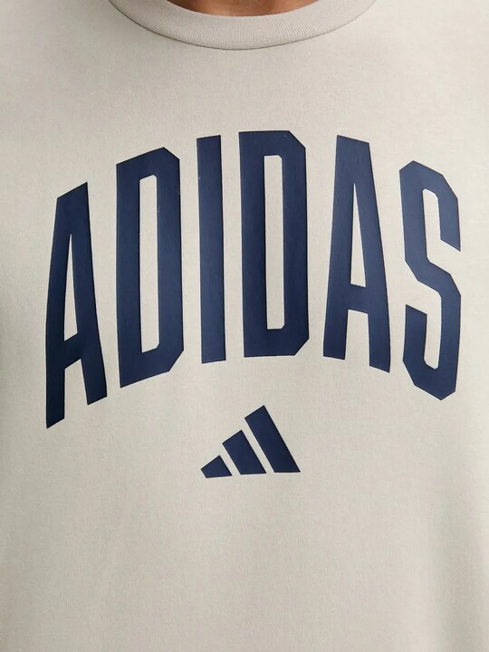 adidas Sweater met logoprint Beige