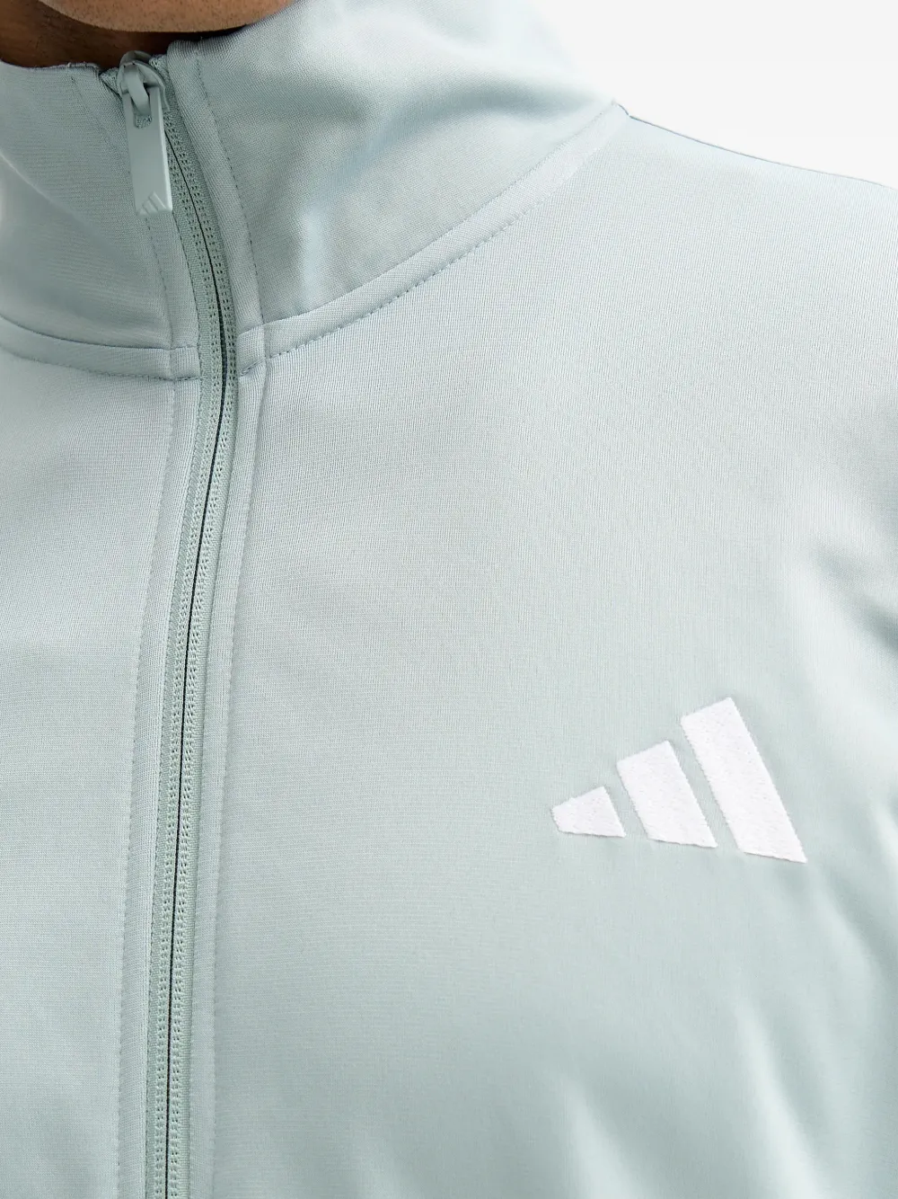 adidas striped logo sport jacket Groen