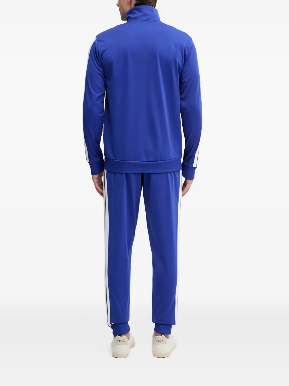 adidas 3-Stripes trainingspak met rits Blauw
