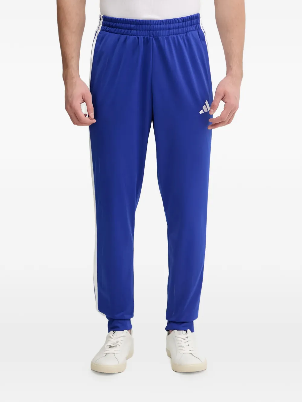 adidas 3-Stripes trainingspak met rits Blauw