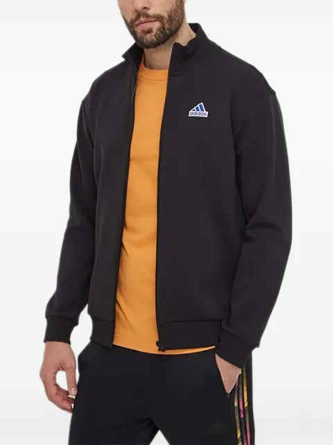 adidas zip logo sweatshirt