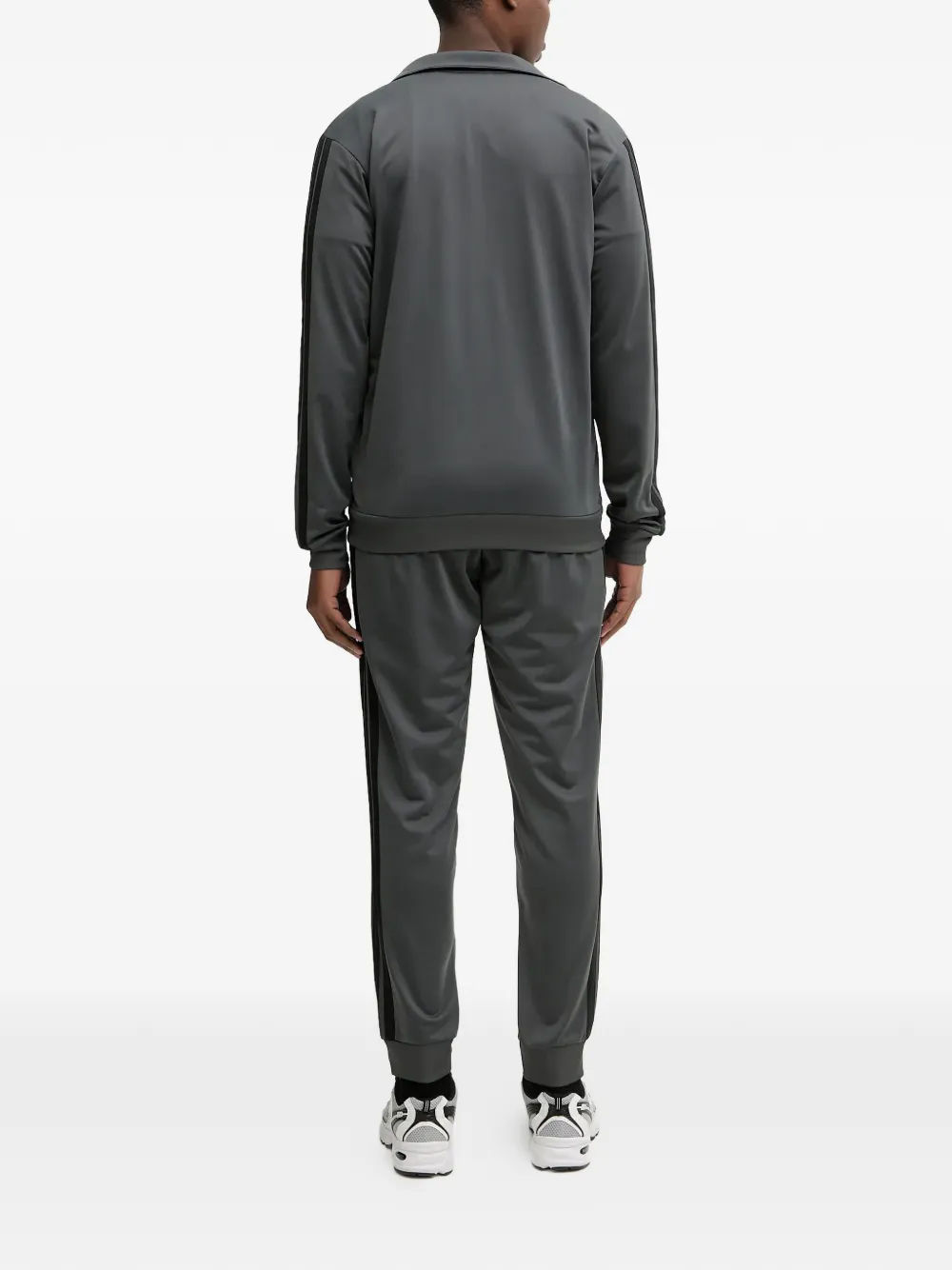 adidas side-stripe tracksuit Grijs