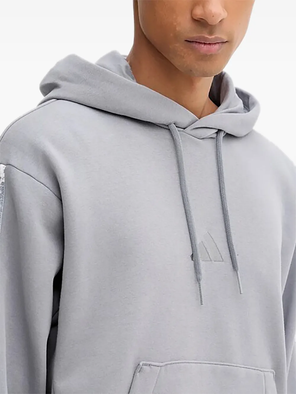 adidas Hoodie met logostreep Grijs