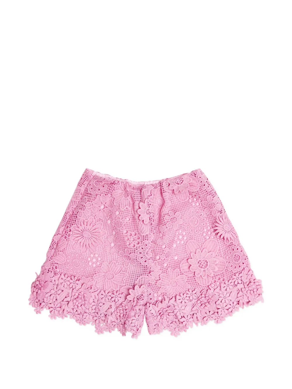 BCBG KIDS floral crochet shorts - Rosa