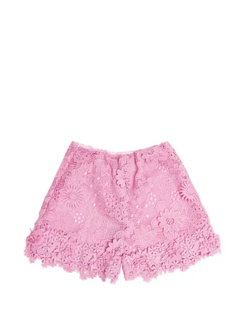 BCBG KIDS floral crochet shorts
