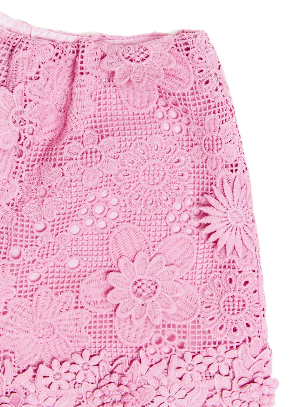  Bcbg Kids Floral Crochet Shorts - Pink 