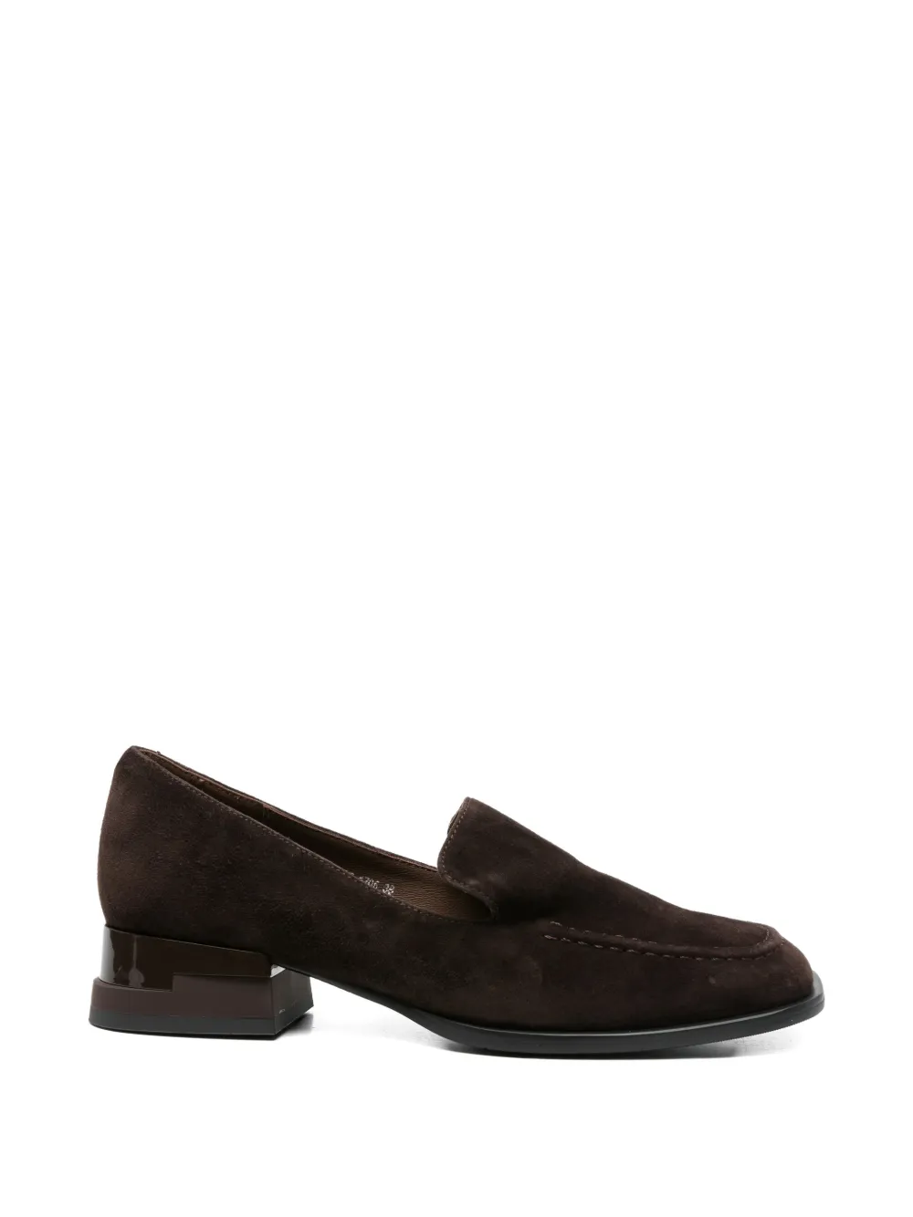 LINDA BAUMANN square-toe loafers - Marrone