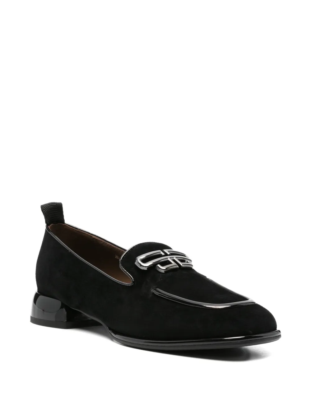 LINDA BAUMANN Loafers met applicatie Zwart