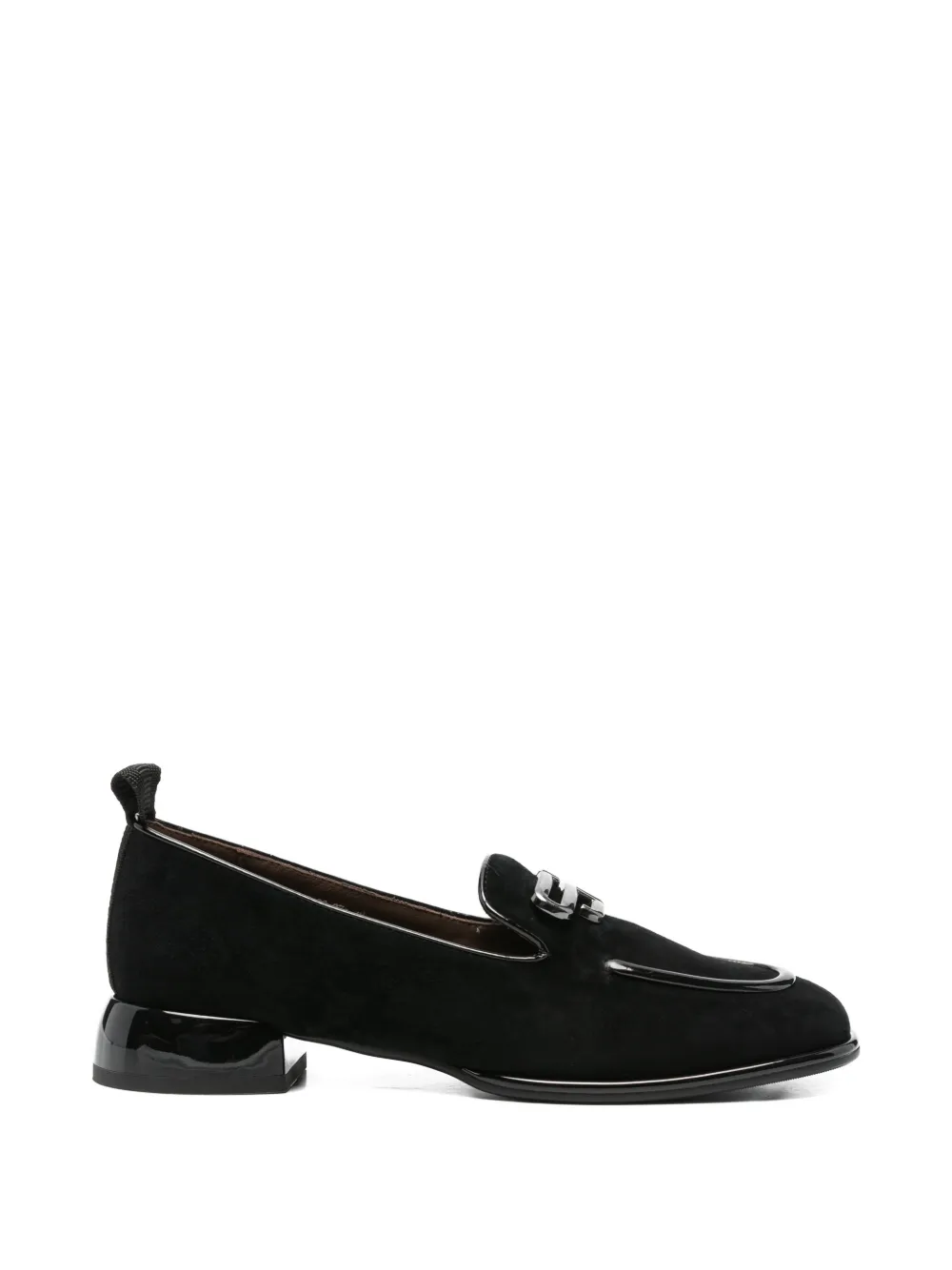 LINDA BAUMANN appliqué loafers - Schwarz