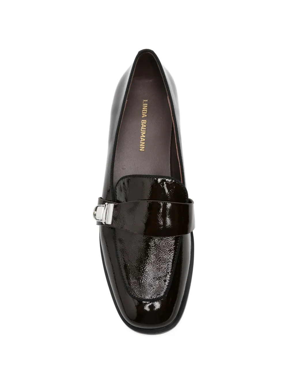 LINDA BAUMANN Loafers met gesp Bruin