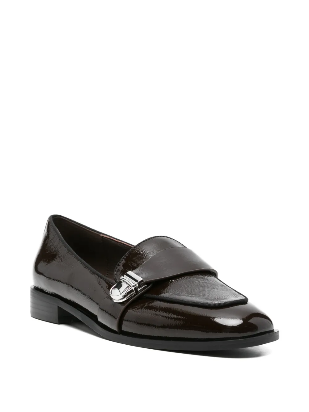 LINDA BAUMANN Loafers met gesp Bruin