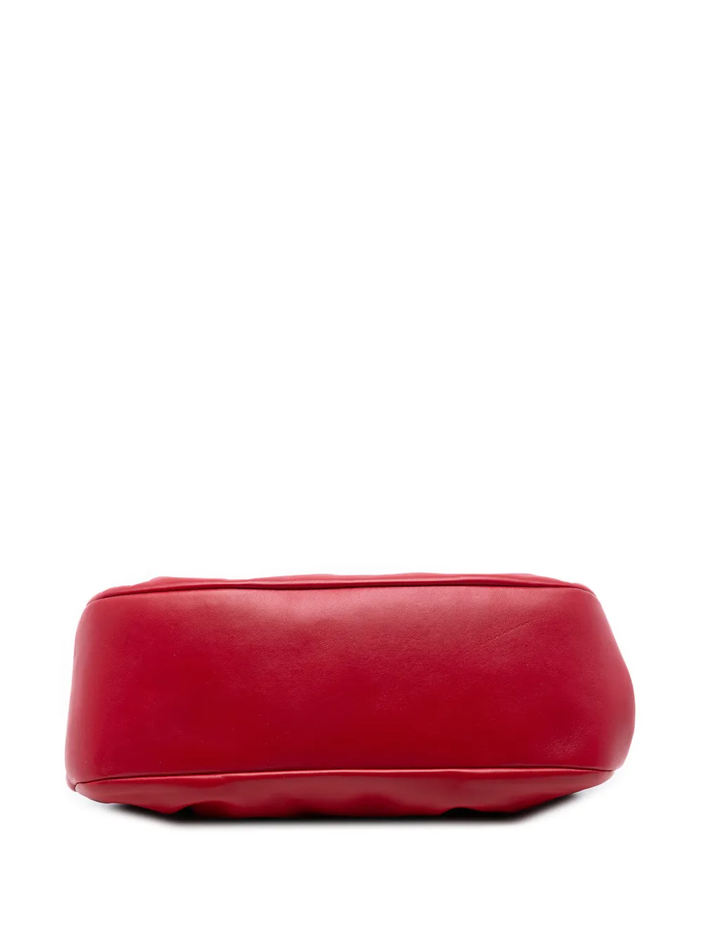 2010-2026 Pleated Nappa Soft Frame Clutch With Chain Crossbody Bag