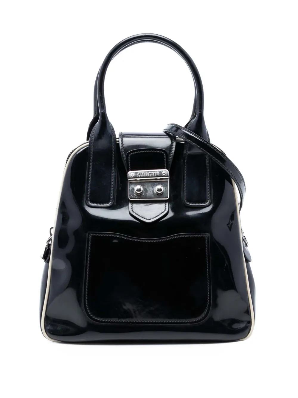 Miu Miu Pre-Owned 2021-2025 Patent satchel - Nero