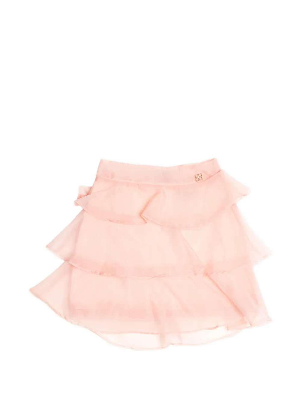 BCBG KIDS tiered logo skirt - Rosa