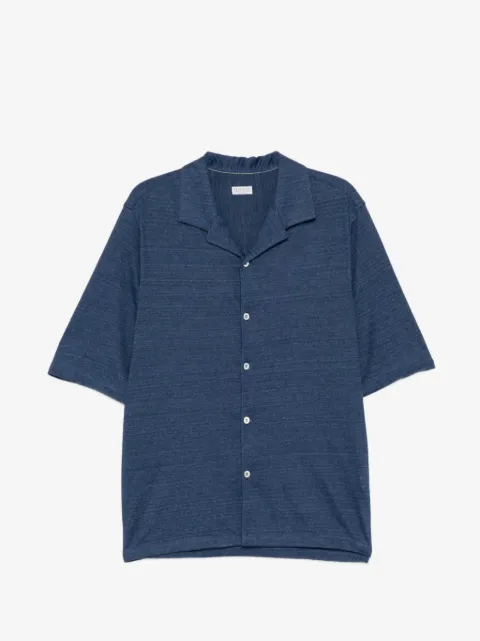 Brunello Cucinelli camp-collar buttoned shirt