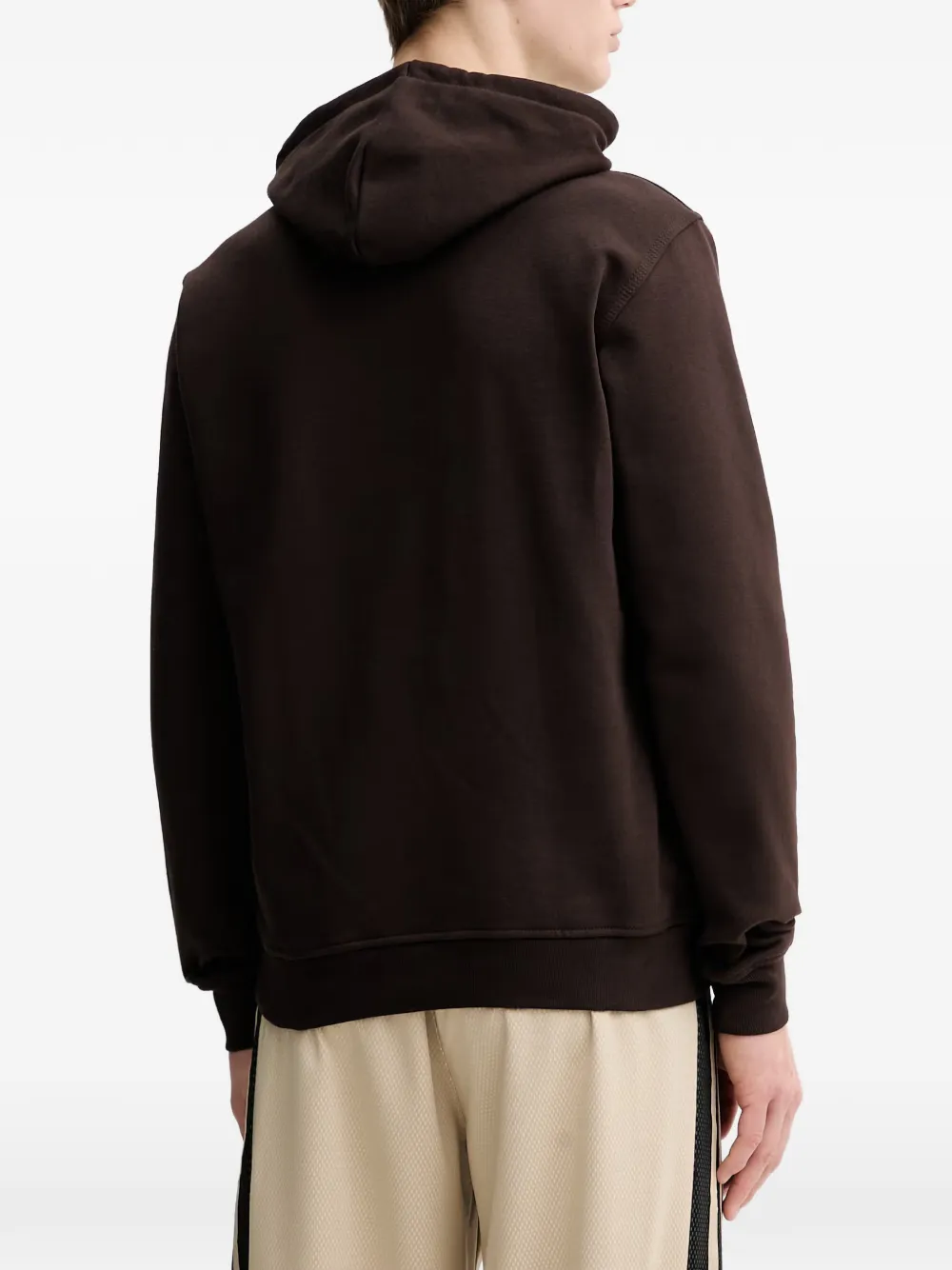 adidas logo-embroidered drawstring hoodie Bruin