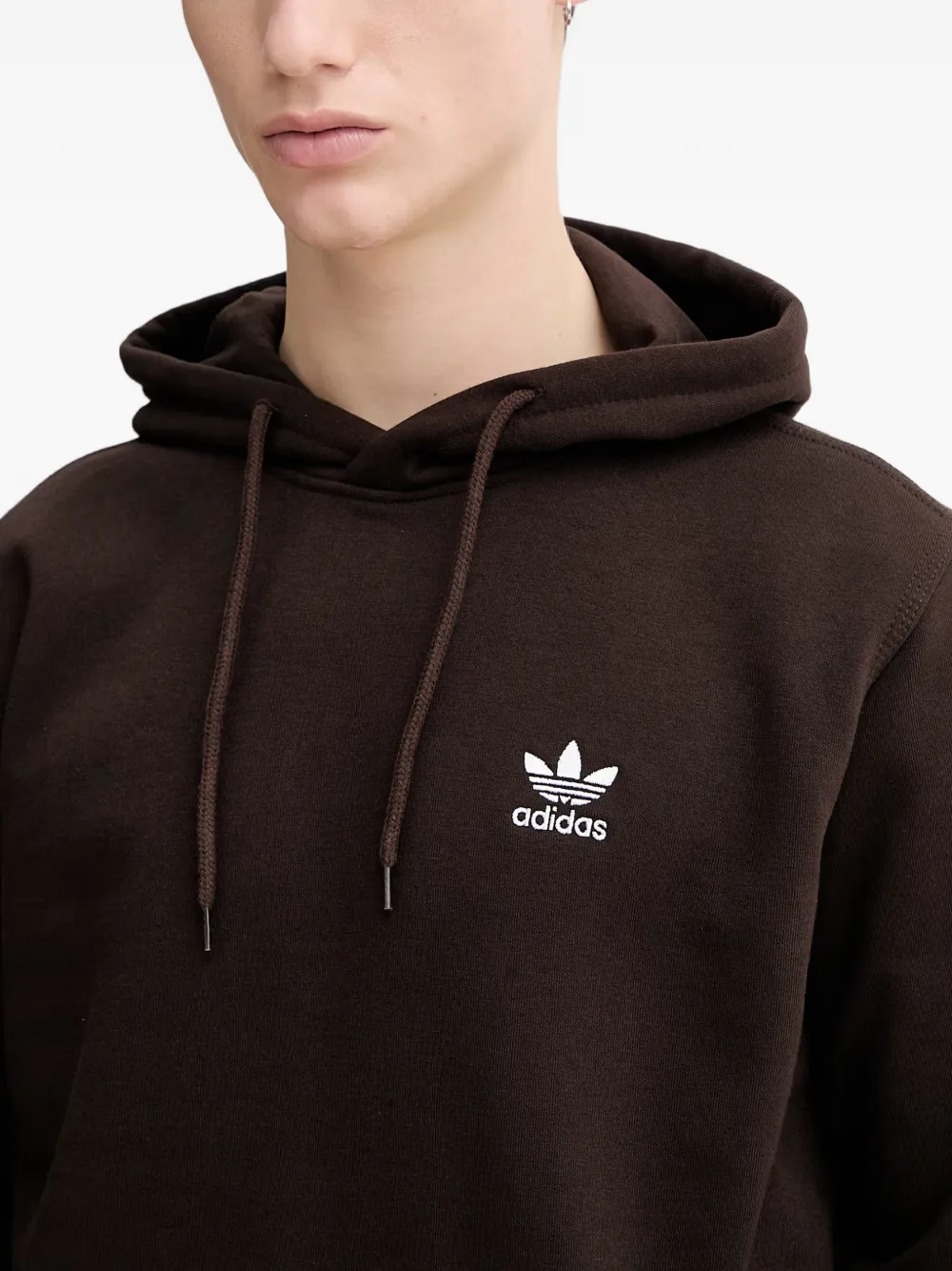 adidas logo-embroidered drawstring hoodie Bruin