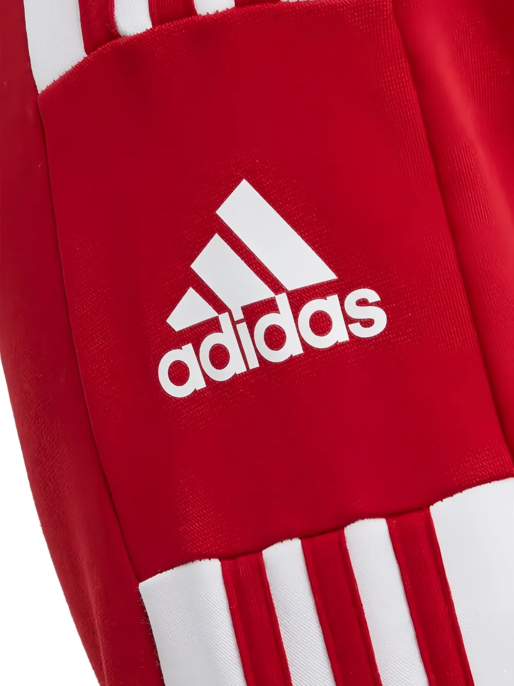 adidas Gestreepte hoodie Rood