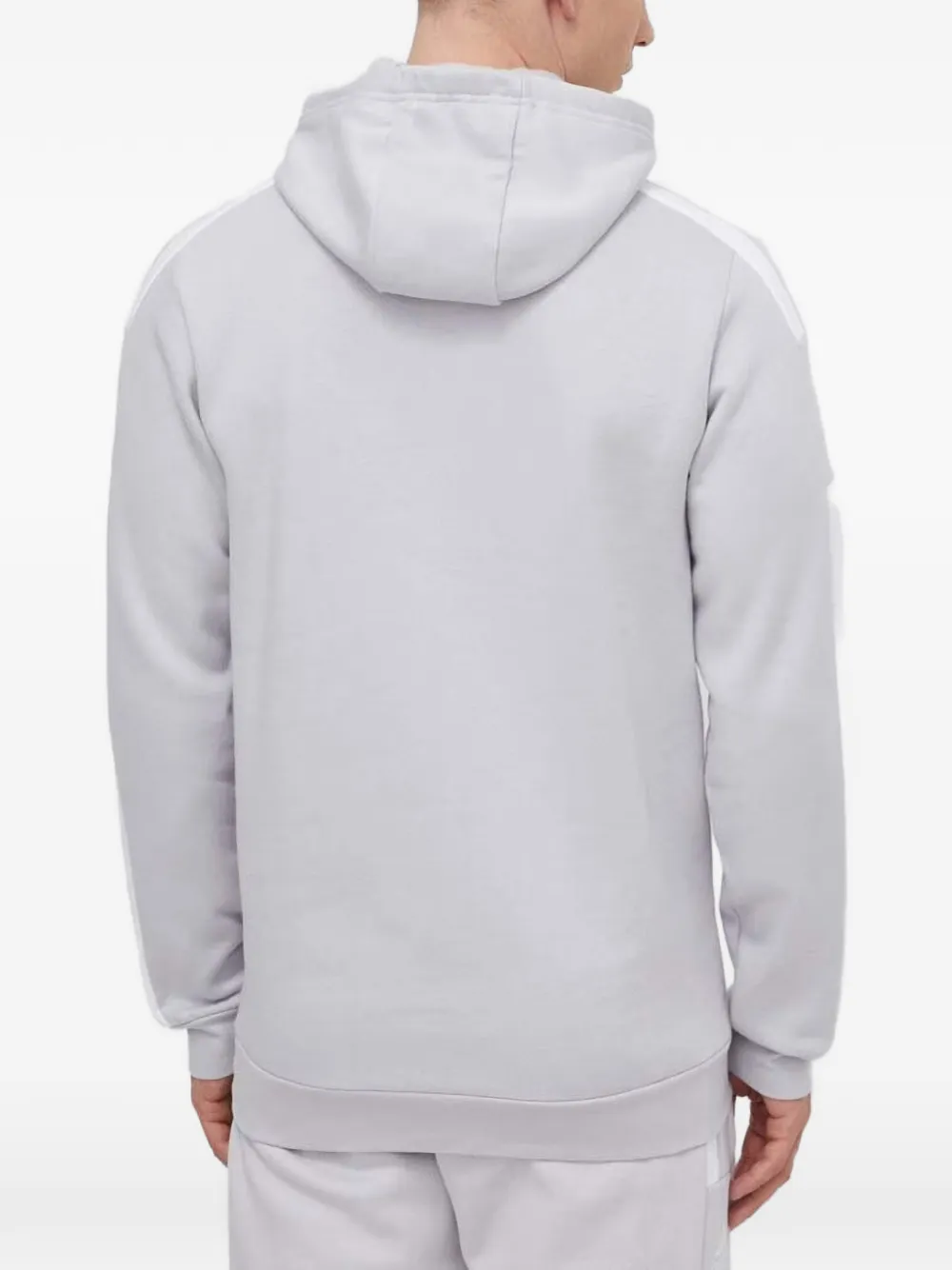 adidas signature stripes-detail hoodie Grijs