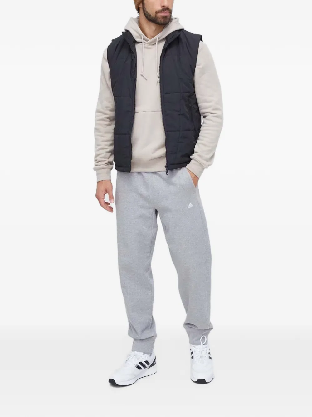adidas Hoodie met grafische print Beige