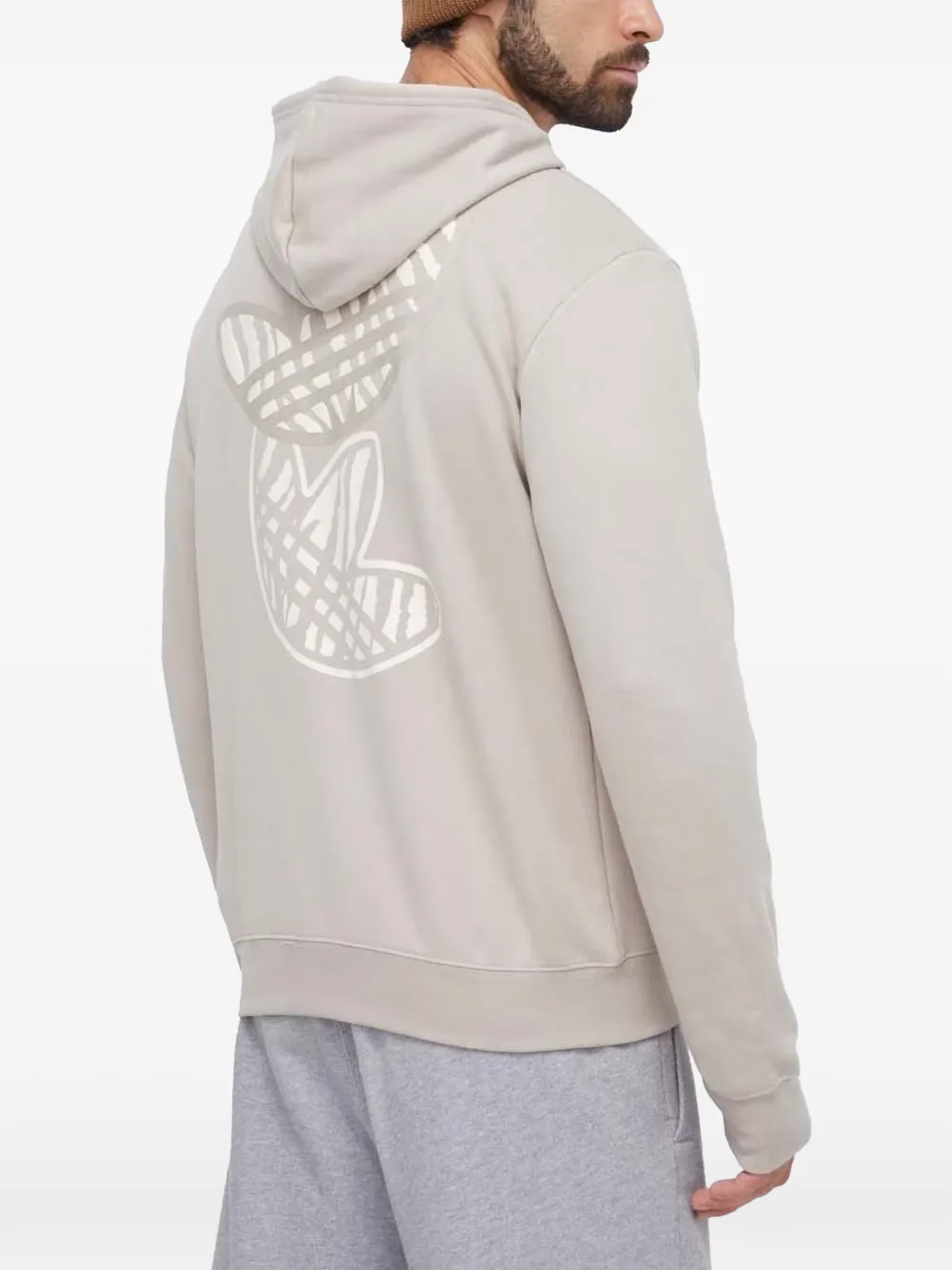 adidas Hoodie met grafische print Beige