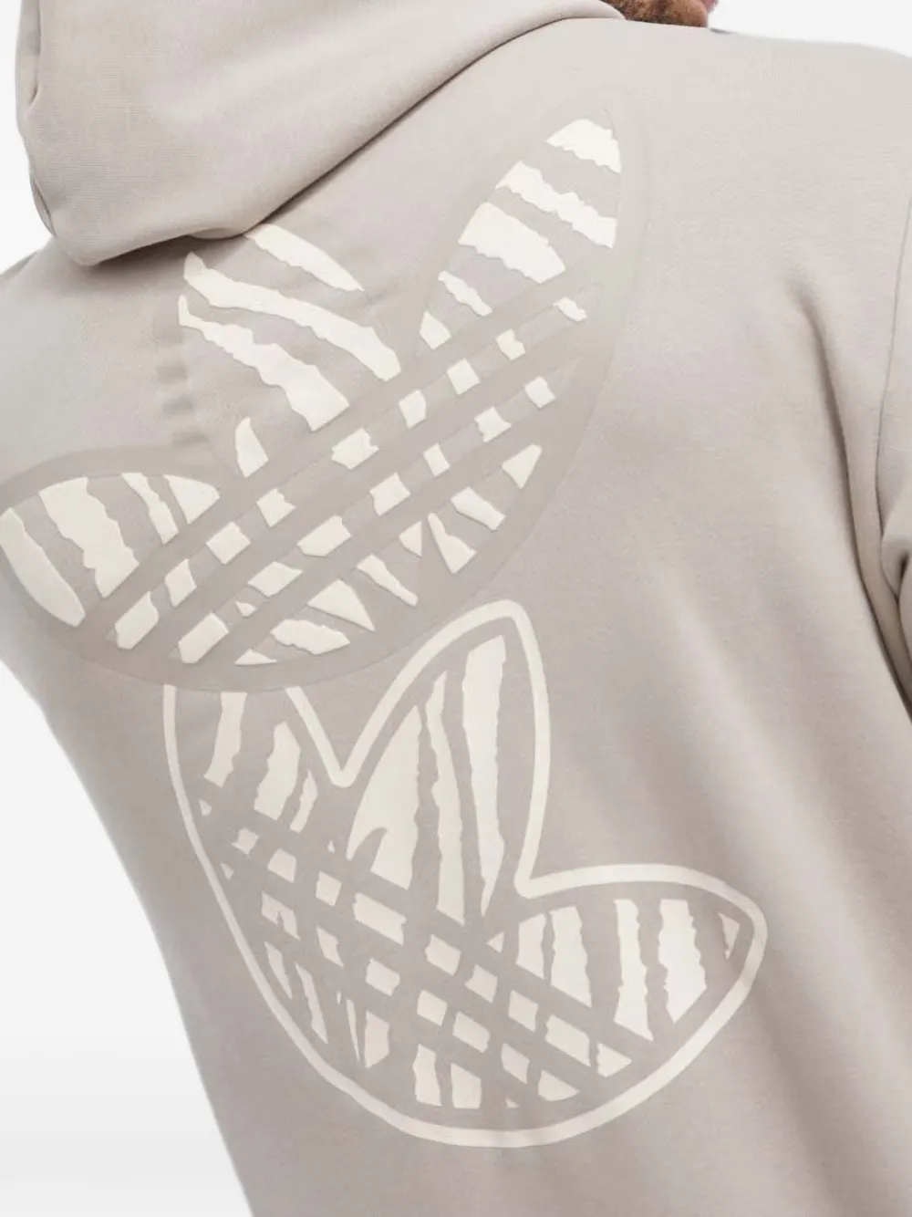 adidas Hoodie met grafische print Beige