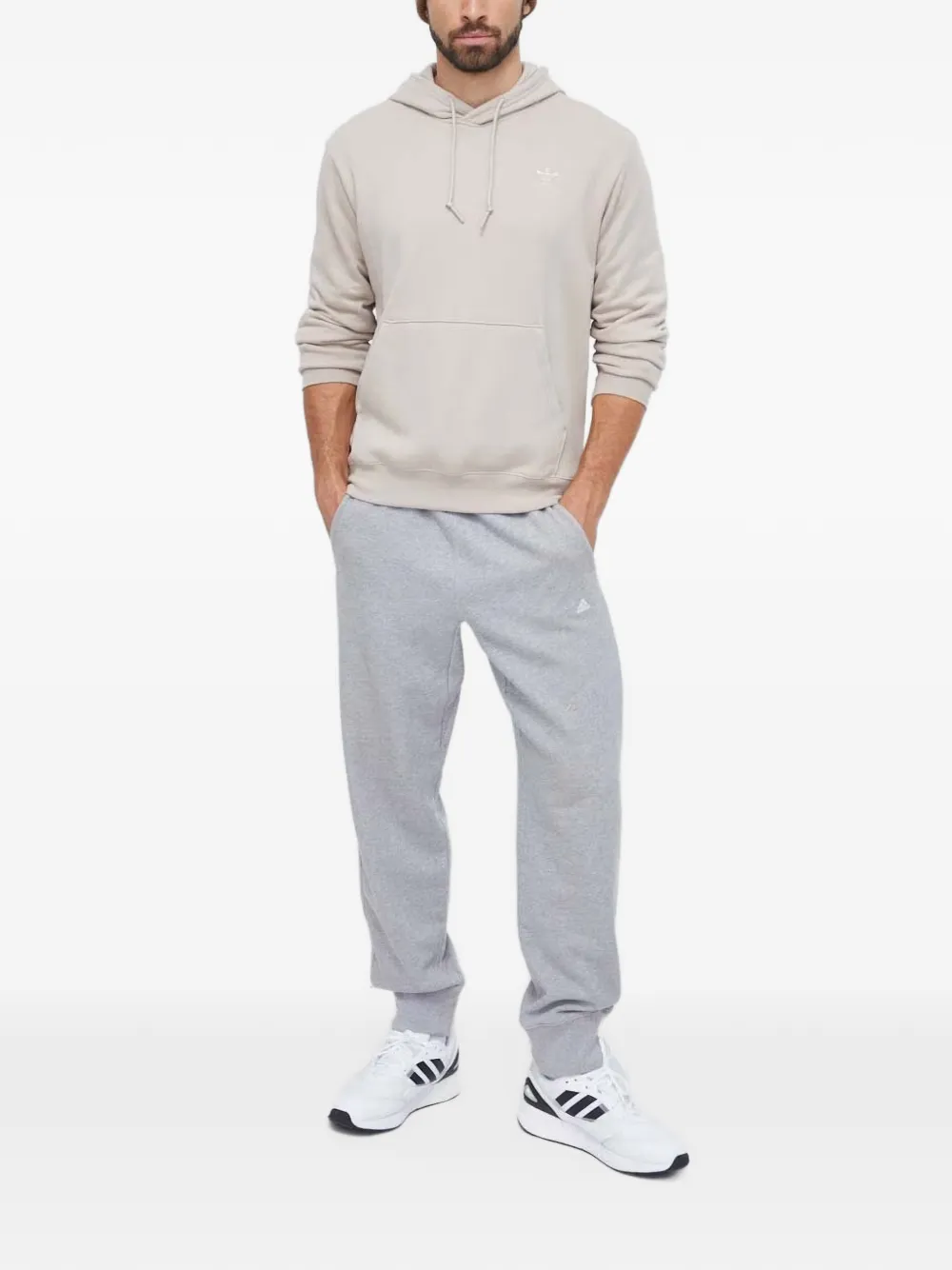 adidas Hoodie met grafische print Beige