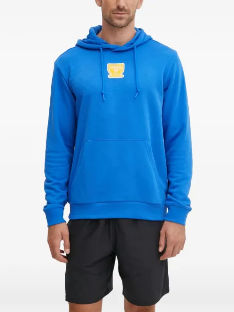 adidas logo印花抽绳连帽衫