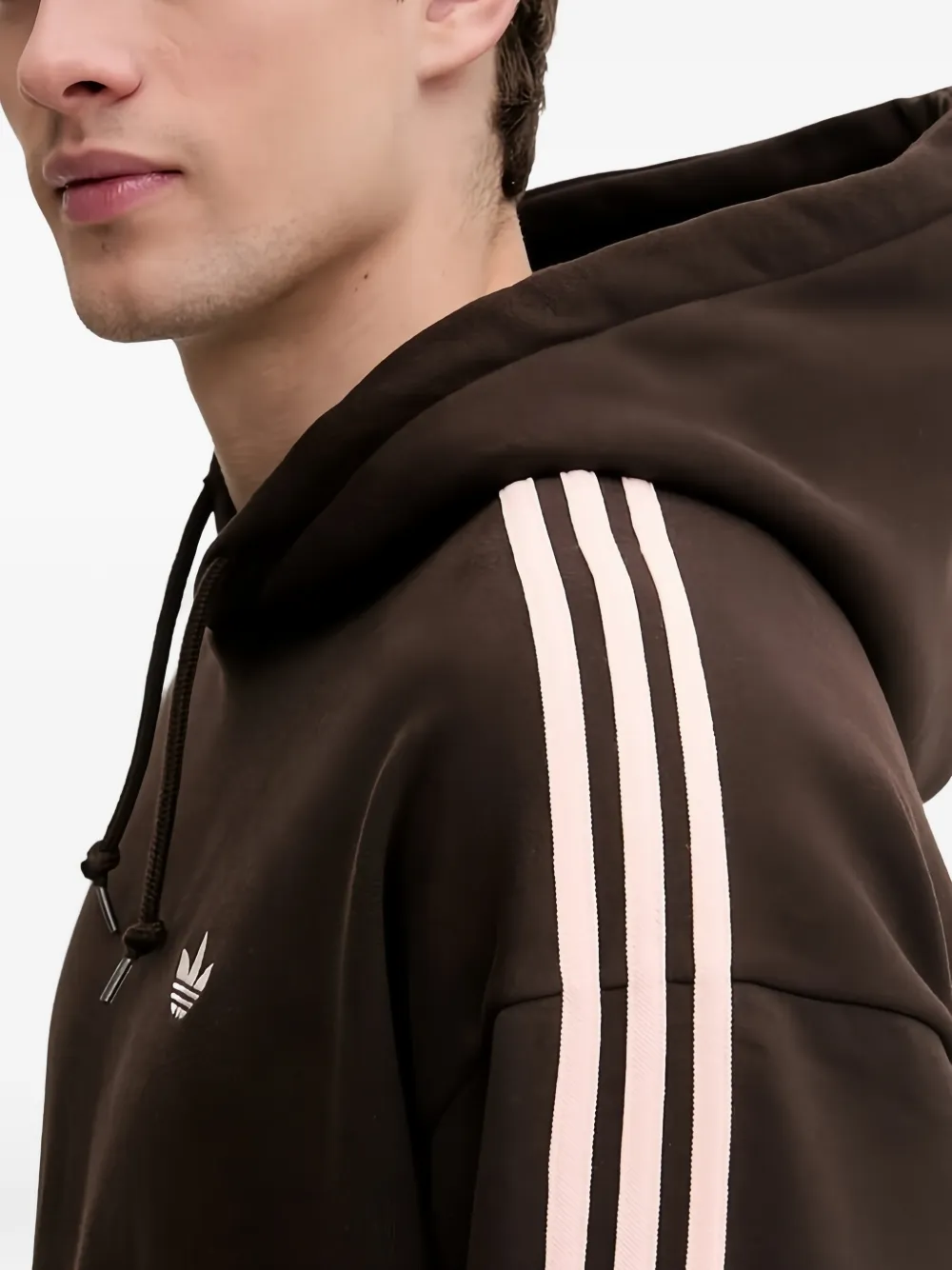adidas Hoodie met zijstreep Bruin