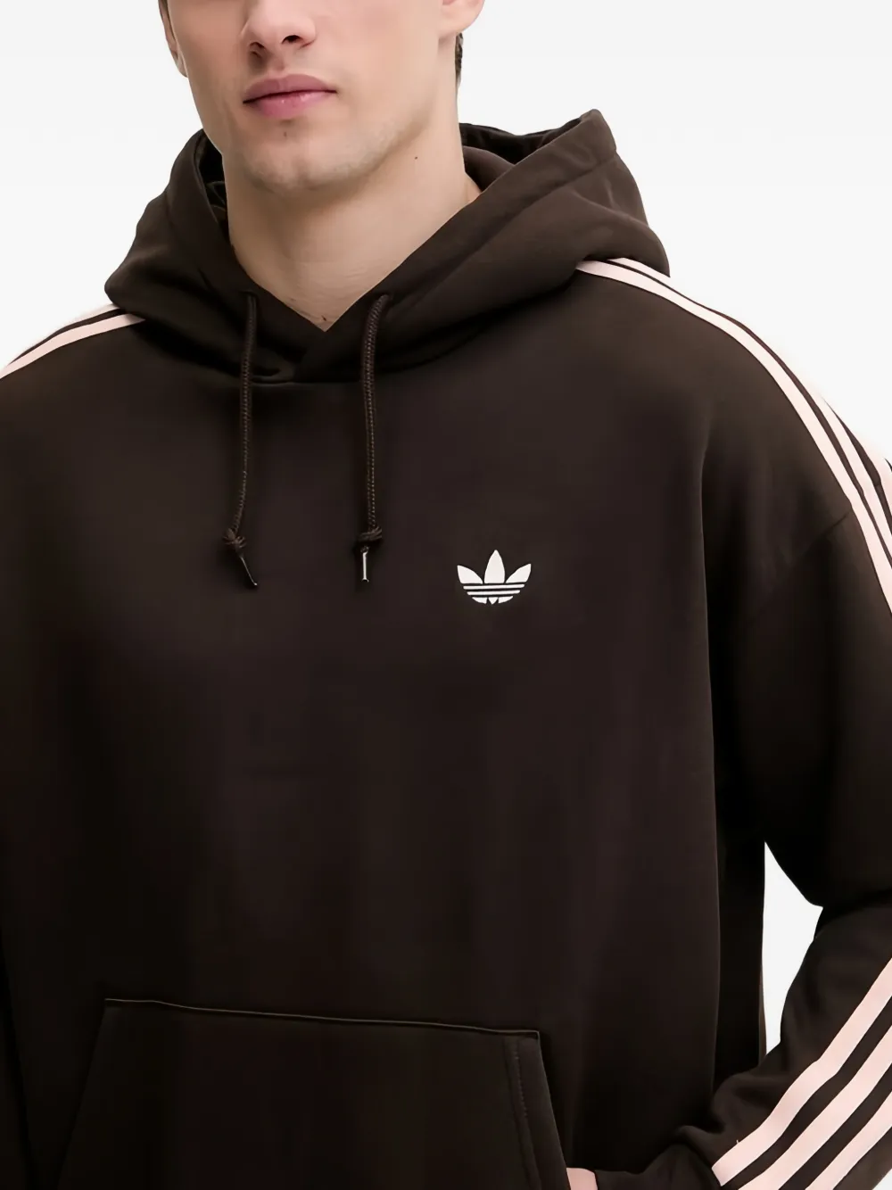 adidas Hoodie met zijstreep Bruin