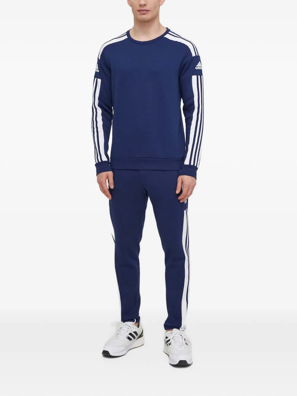 adidas Sweater met gestreepte mouwen Blauw