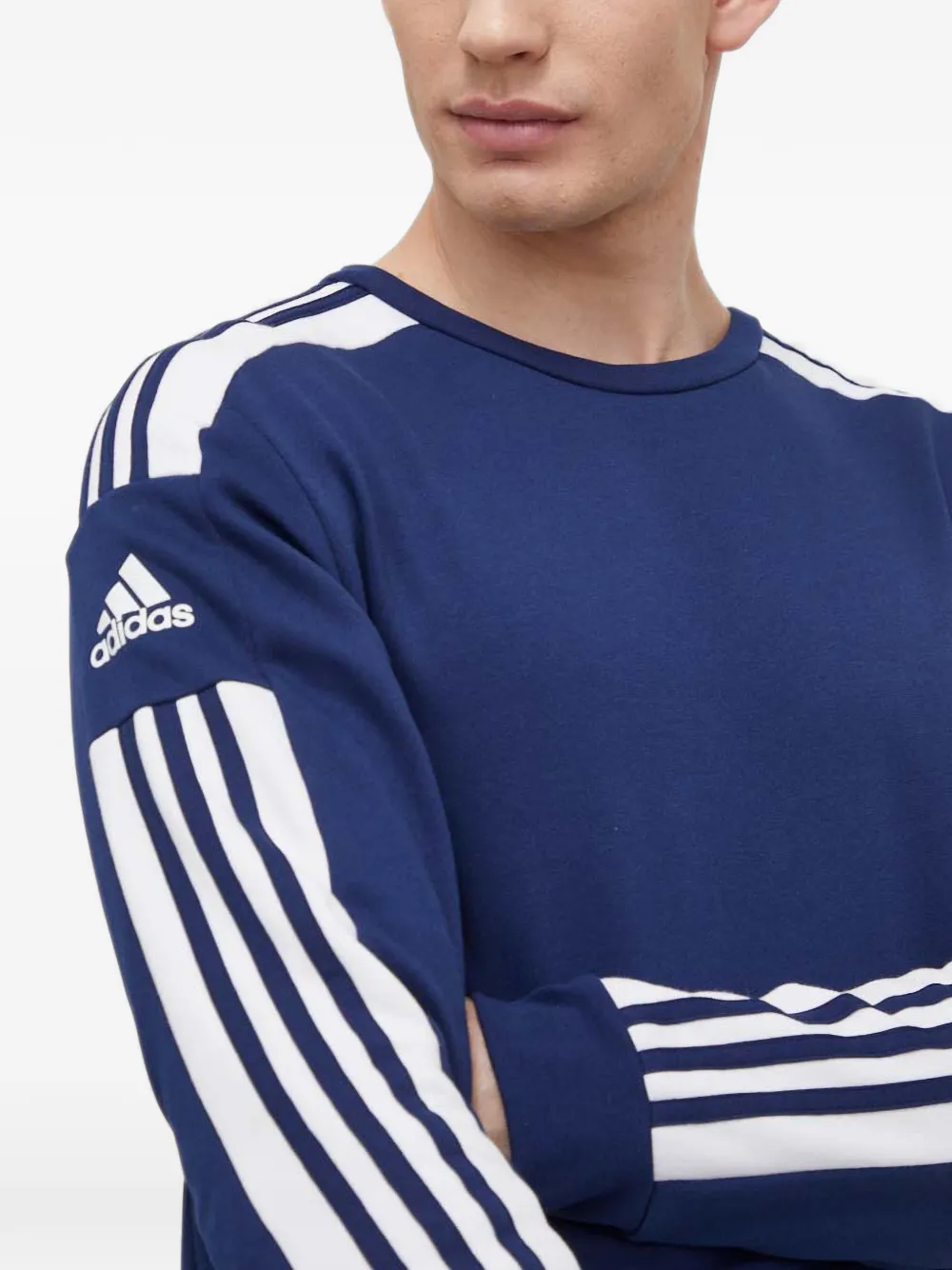 adidas Sweater met gestreepte mouwen Blauw