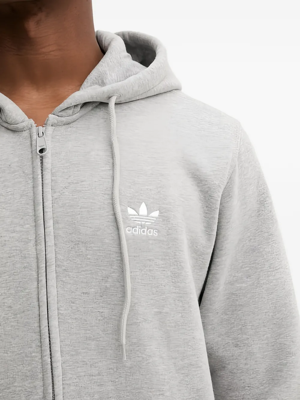 adidas Hoodie met rits Grijs