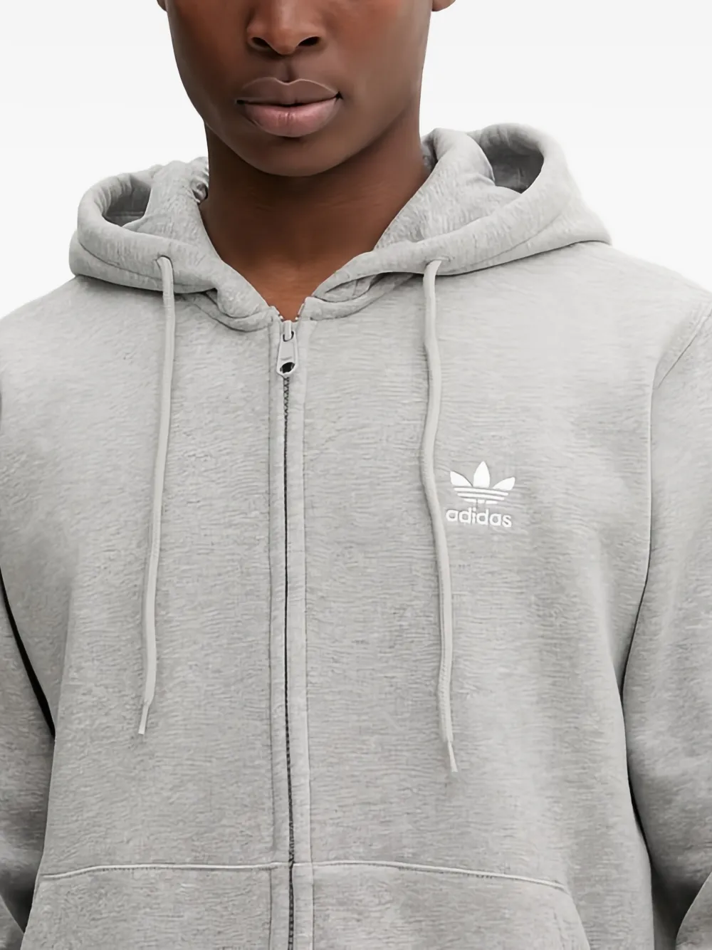 adidas Hoodie met rits Grijs
