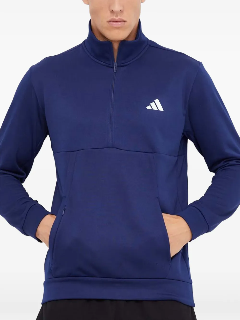 adidas ハーフジップ スウェットシャツ | ブルー | Image 1