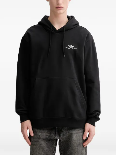 adidas long-sleeve graphic-print hoodie