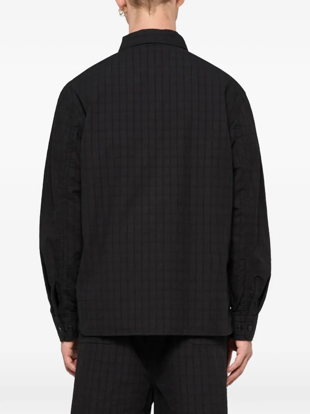  Edwin Sebastian Stripe-pattern Shirt - Black 