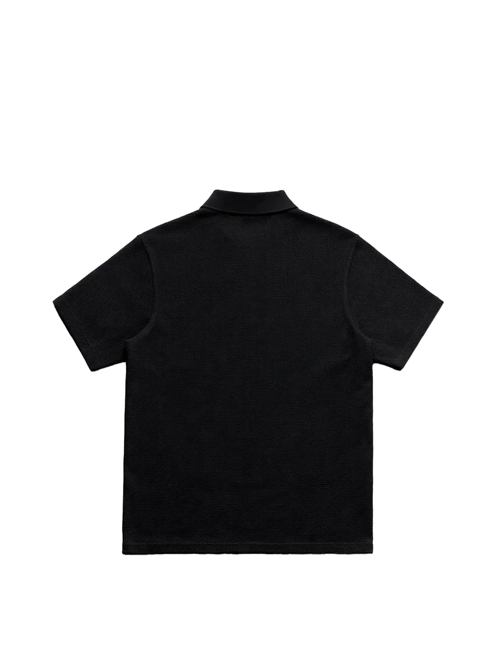 Edwin Rick poloshirt met geborduurd logo Zwart