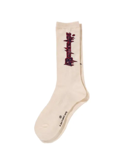 A BATHING APE® 多logo针织袜