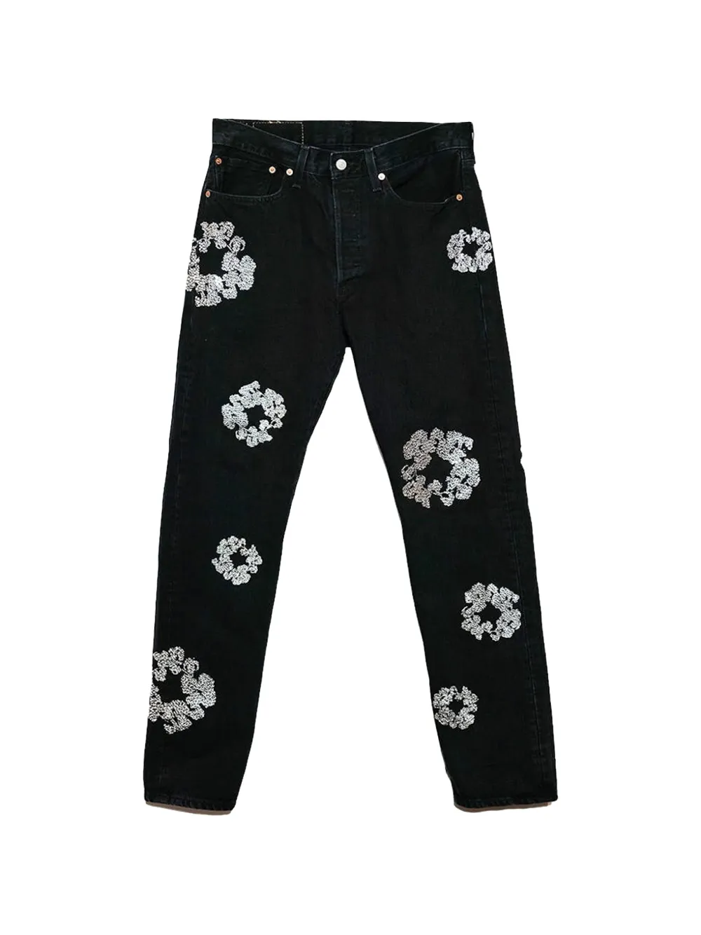Denim Tears x Levi's floral bootcut jeans - Nero