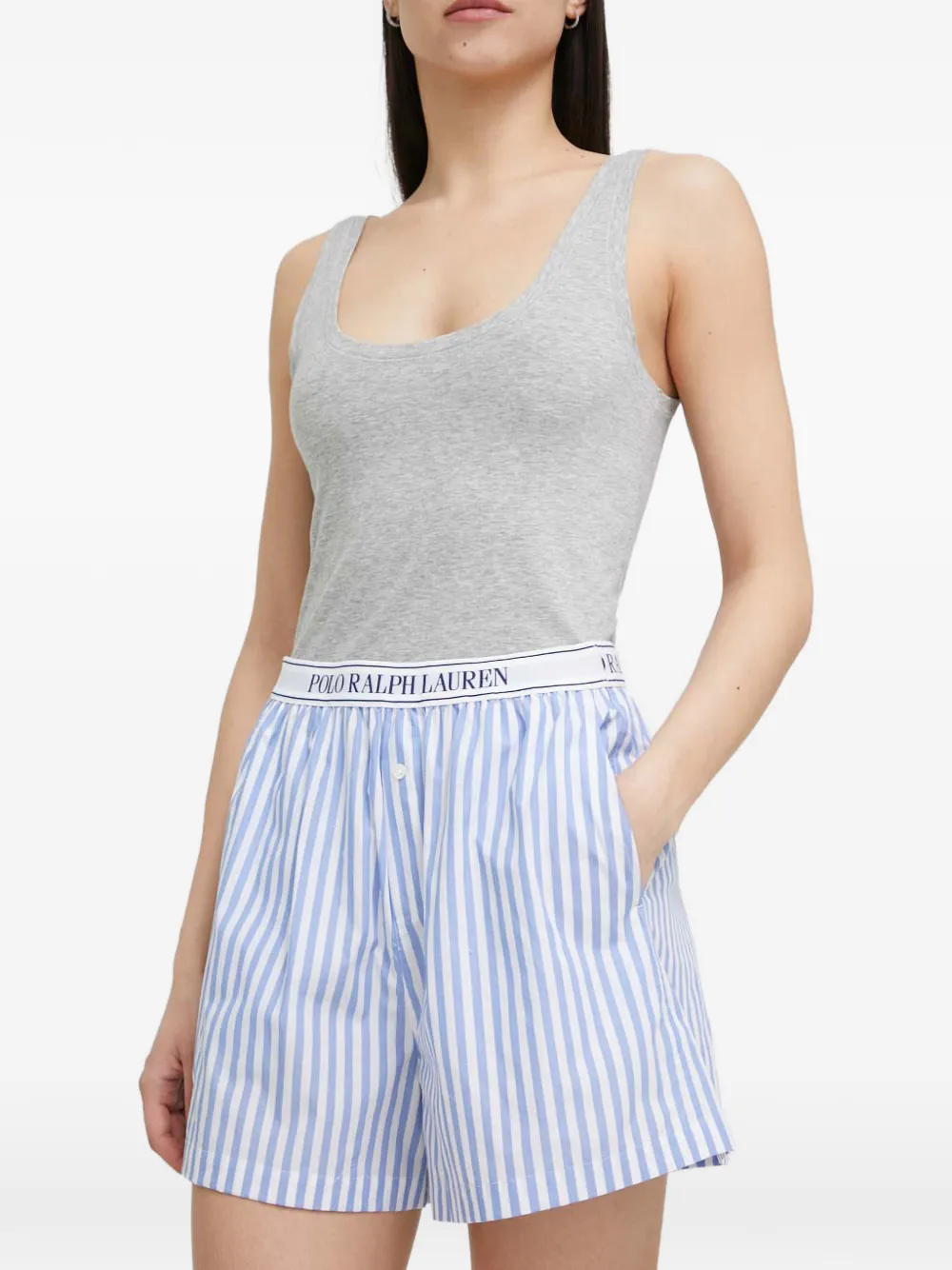 Polo Ralph Lauren striped logo waistband boxers - Blau