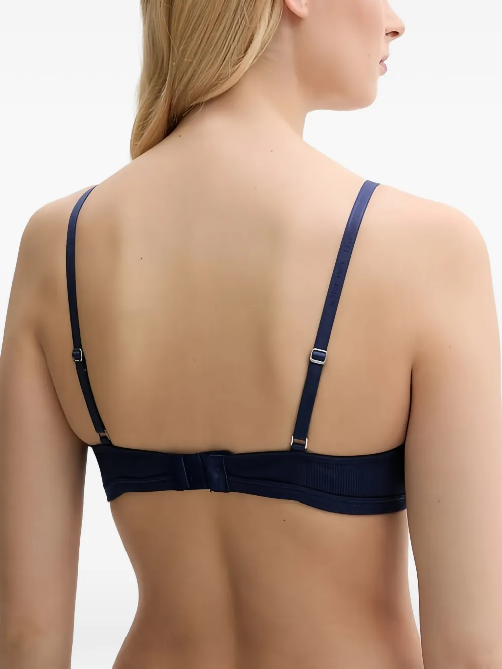 Polo Ralph Lauren Ribgebreide triangel bh Blauw