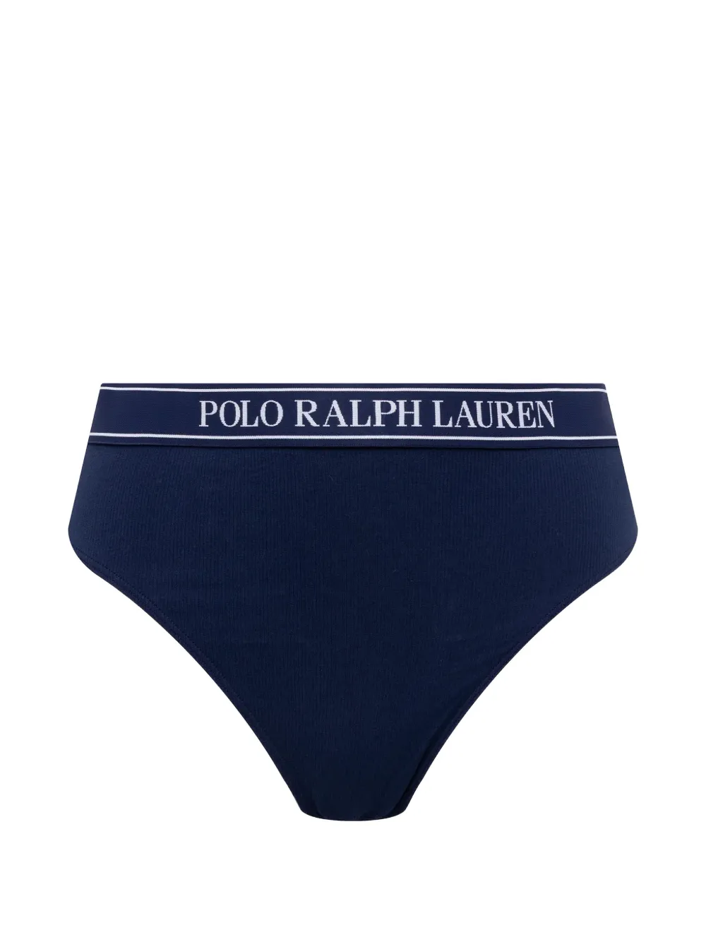 Polo Ralph Lauren Drie geribbelde onderbroeken met logoband Blauw
