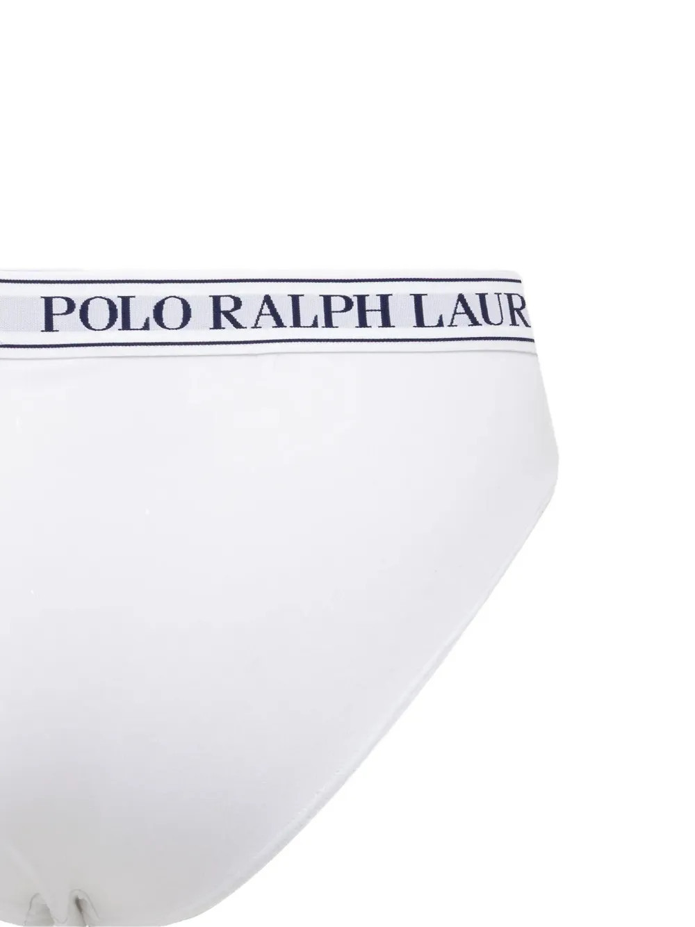Polo Ralph Lauren Drie geribbelde onderbroeken met logoband Blauw